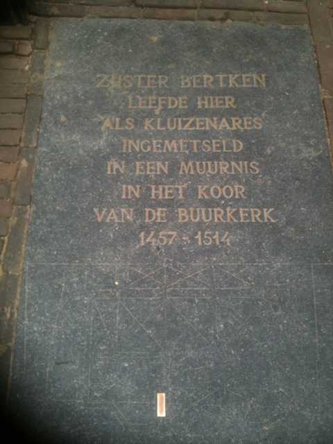 Gedenksteen Zuster Bertken