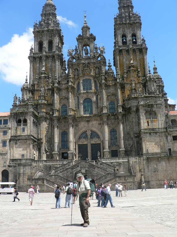 Aankomst in Santiago de Compostela vanuit Sevilla.