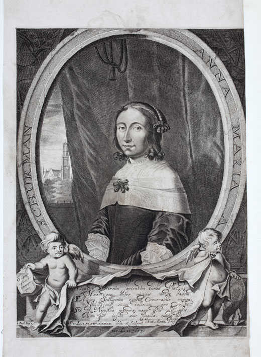 Portret van Anna Maria van Schurman
