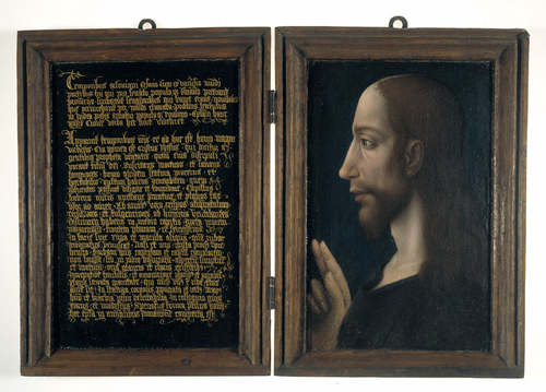 Tweeluik met de Lentulusbrief en het portret van Christus